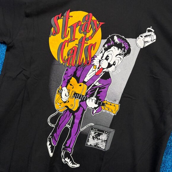 The Stray Cats Runaway Boys Album Art Rockabilly Band Tee XL - Picture 4 of 4